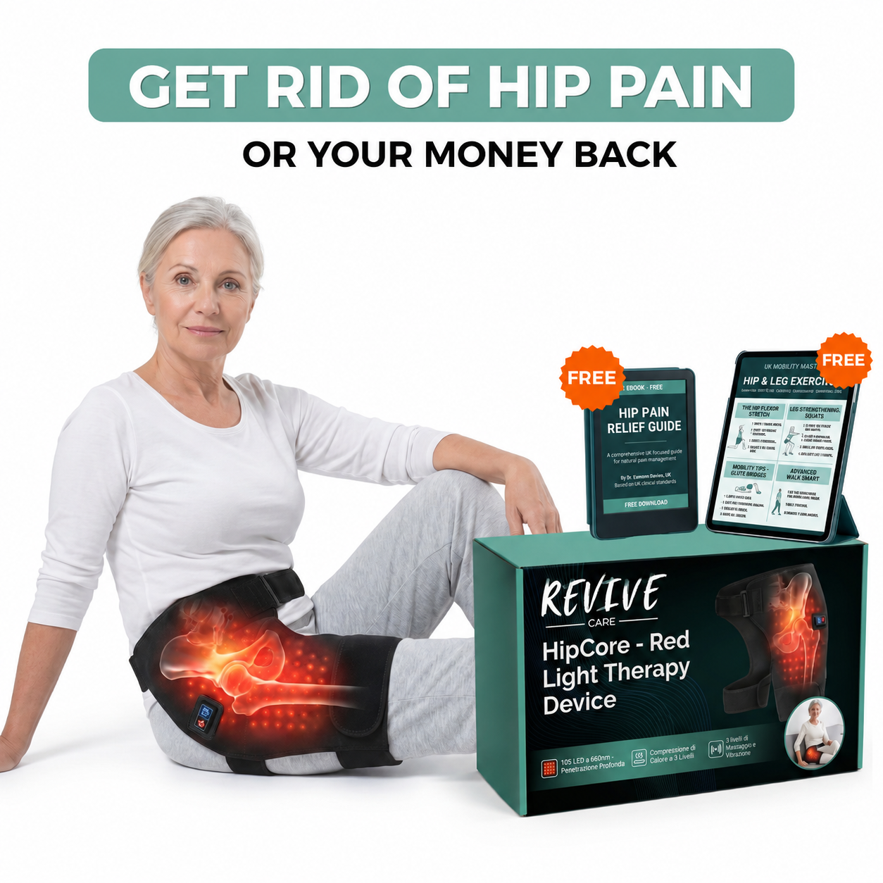 Revive HipCore - Red Light Therapy Device