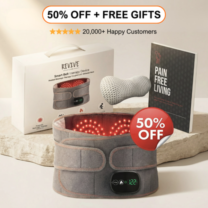 ReviveCare™ | 3-in-1 Back Massager (Red Light Therapy)